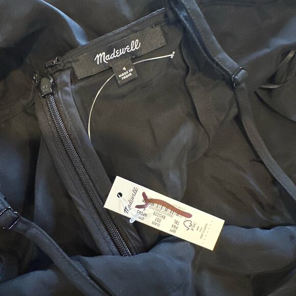 NWT Madewell Crisscross Midi Slip Dress in Cupro-Blend Size 4 - Picture 8 of 9